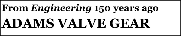 From Engineering 150 years ago
ADAMS VALVE GEAR
