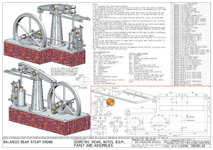 stuart beam engine drawings